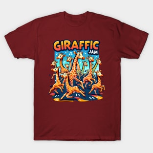 Funny animal - Giraffic Jam T-Shirt